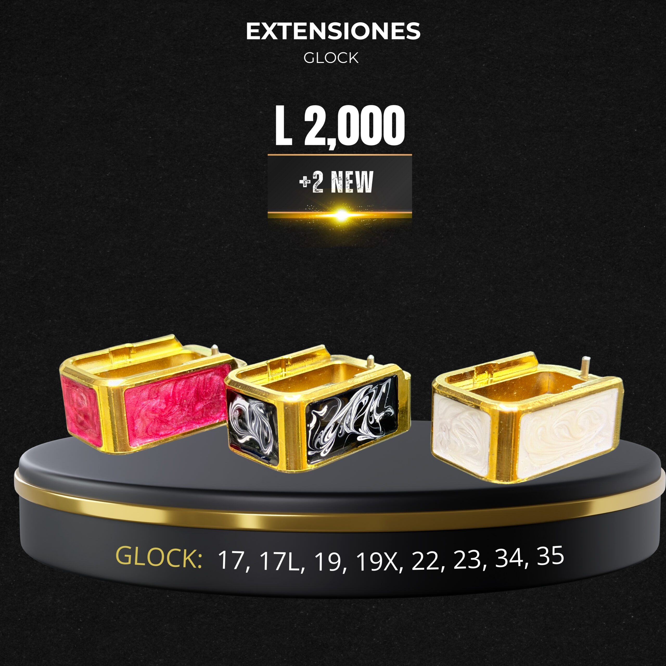 Extensiones +2 glock