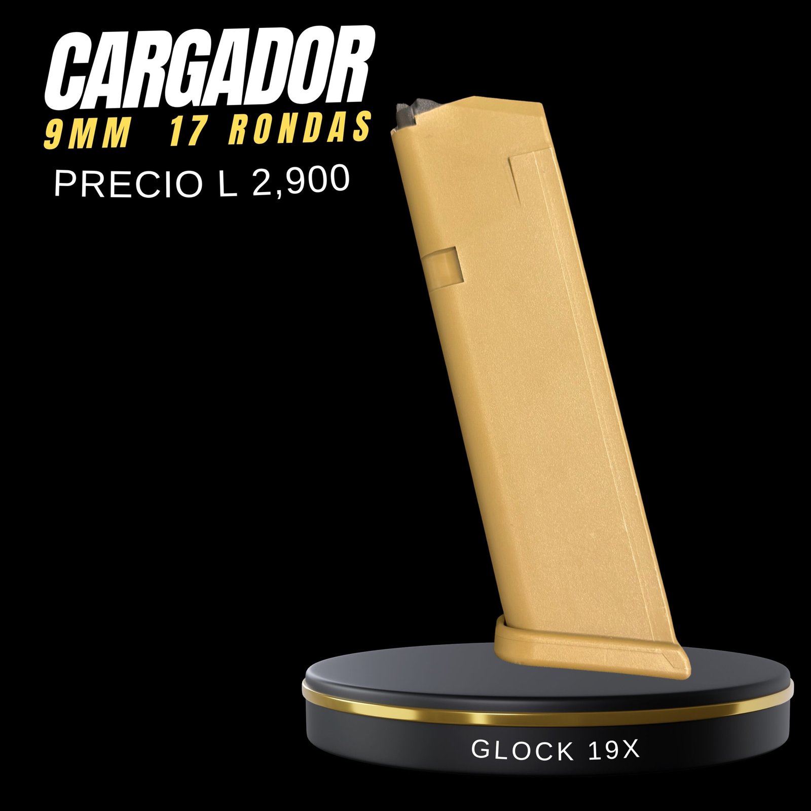 CARGADOR GLOCK 19x ( 9mm  )